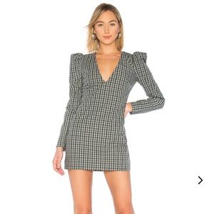 NWT Lovers + Friends Revolve plaid Reyes dress